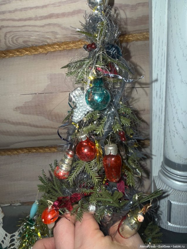 Елочка ссср с игрушками — Винтажные куклы и игрушки детства (фото 7)