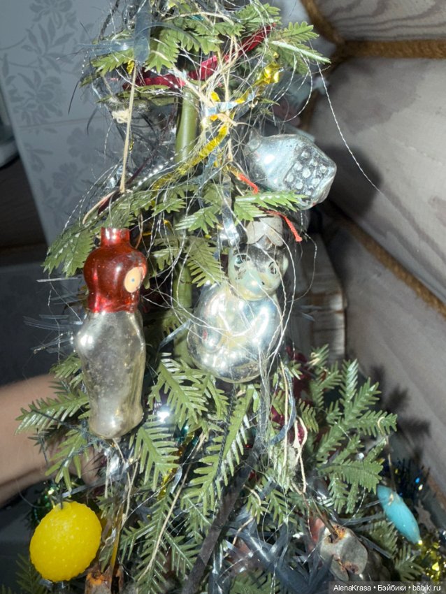 Елочка ссср с игрушками — Винтажные куклы и игрушки детства (фото 6)