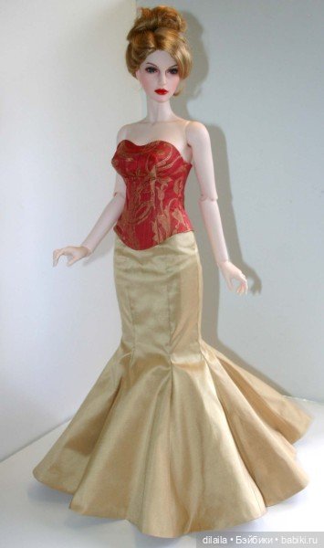 Выкройка PDF в натуральную величину / юбка и бюстье для куклы Иплхаус 1/3 EID BJD 65 см (фото 4)