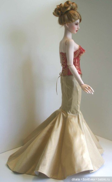 Выкройка PDF в натуральную величину / юбка и бюстье для куклы Иплхаус 1/3 EID BJD 65 см (фото 3)