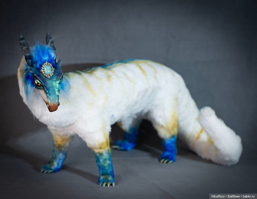 Дракон подвижный в смешанной технике (фото 4)