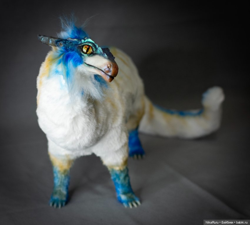 Дракон подвижный в смешанной технике (фото 2)