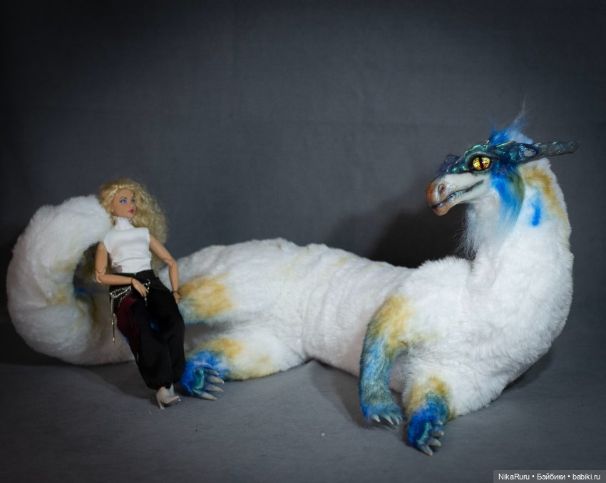 Дракон подвижный в смешанной технике (фото 6)