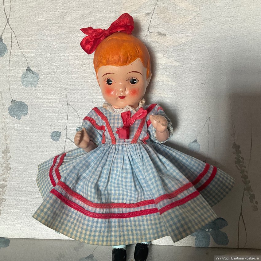 Девочка с бантиком — Антикварные куклы (фото 2)