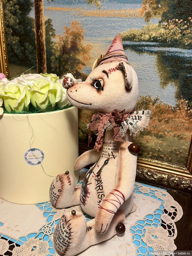 Авторская игрушка собачка (фото 3)