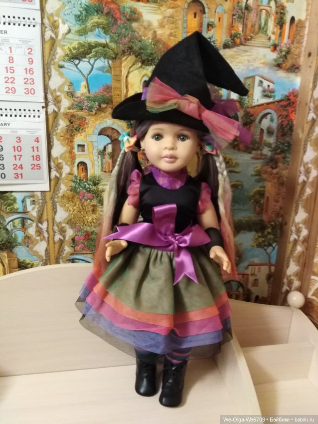 Кукла Paola Reina 60 см шарнирная. Abigal. Ведьмочка (фото 7)