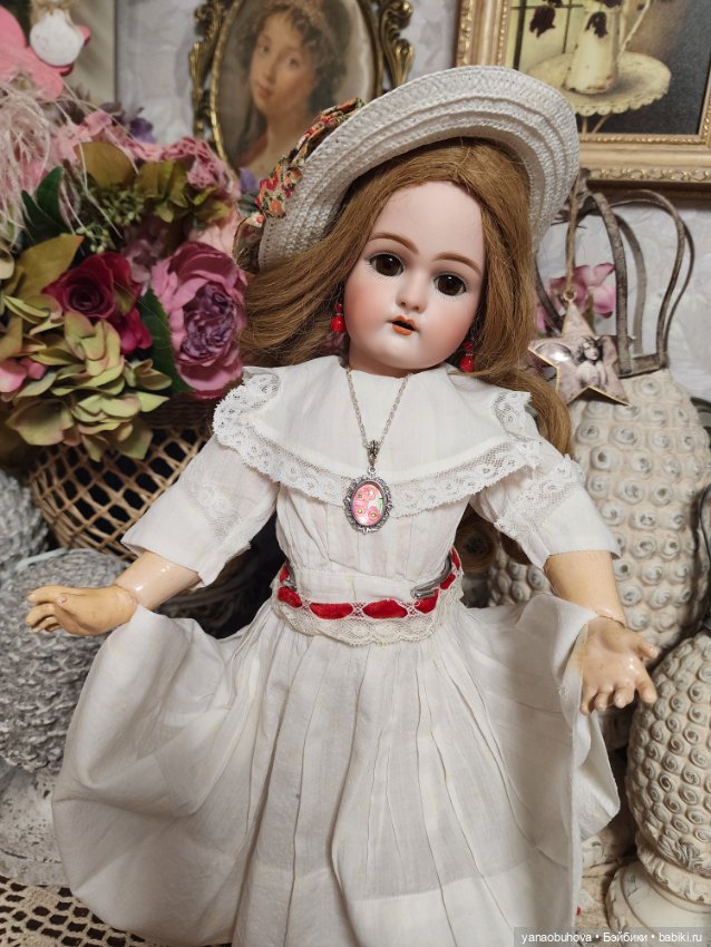 Антикварная куколка Хандверк 79, рост 45 см