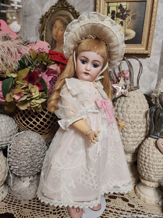 Прелестная антикварная девочка Симон Хальбиг 1039 в двух образах
