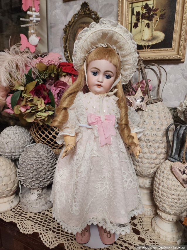 Прелестная антикварная девочка Симон Хальбиг 1039 в двух образах