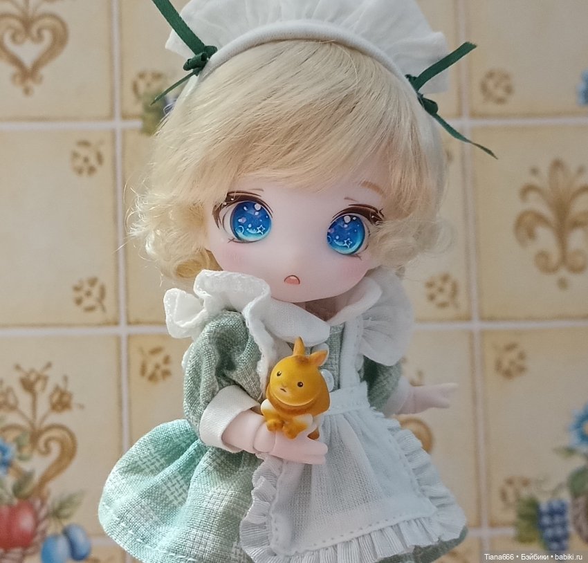 Маленькая шарнирная куколка Кролик (фото 5)