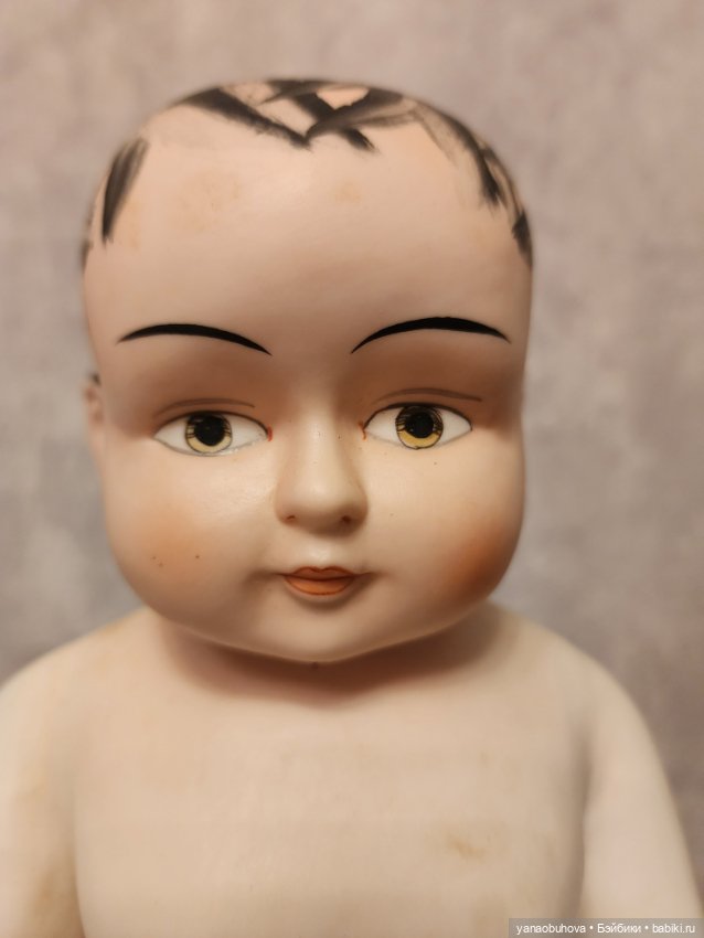 Старинный пупс замороженный Чарли, рост 32 см (фото 6)
