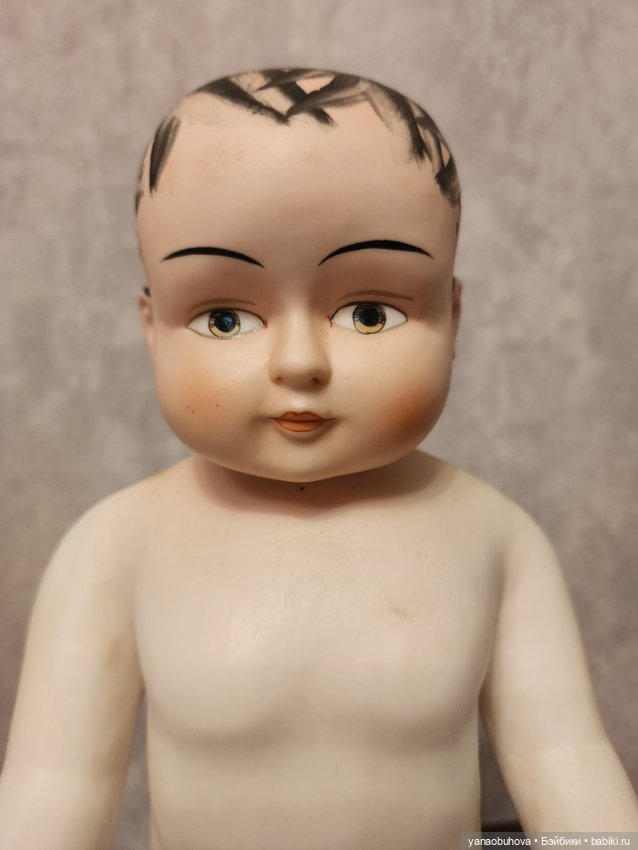 Старинный пупс замороженный Чарли, рост 32 см (фото 5)