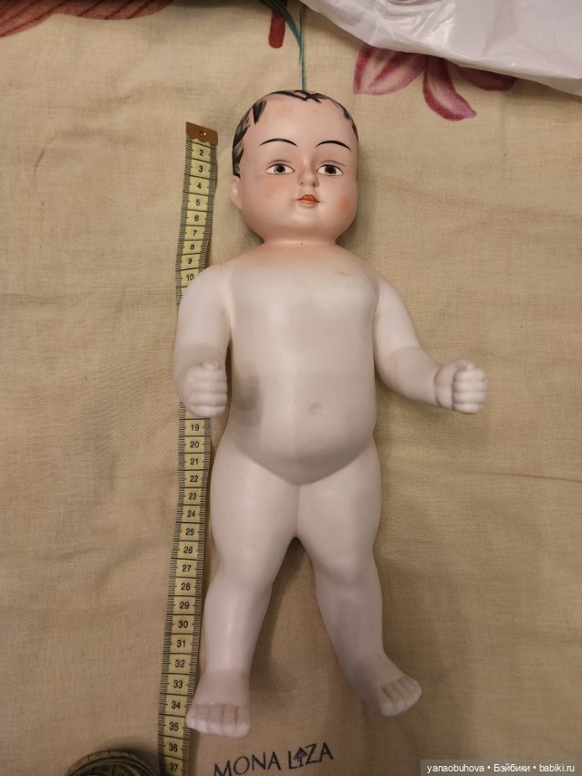 Старинный пупс замороженный Чарли, рост 32 см (фото 10)