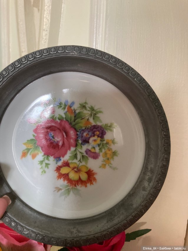 Маленькая тарелочка, старый винтаж для фотосессий (фото 6)