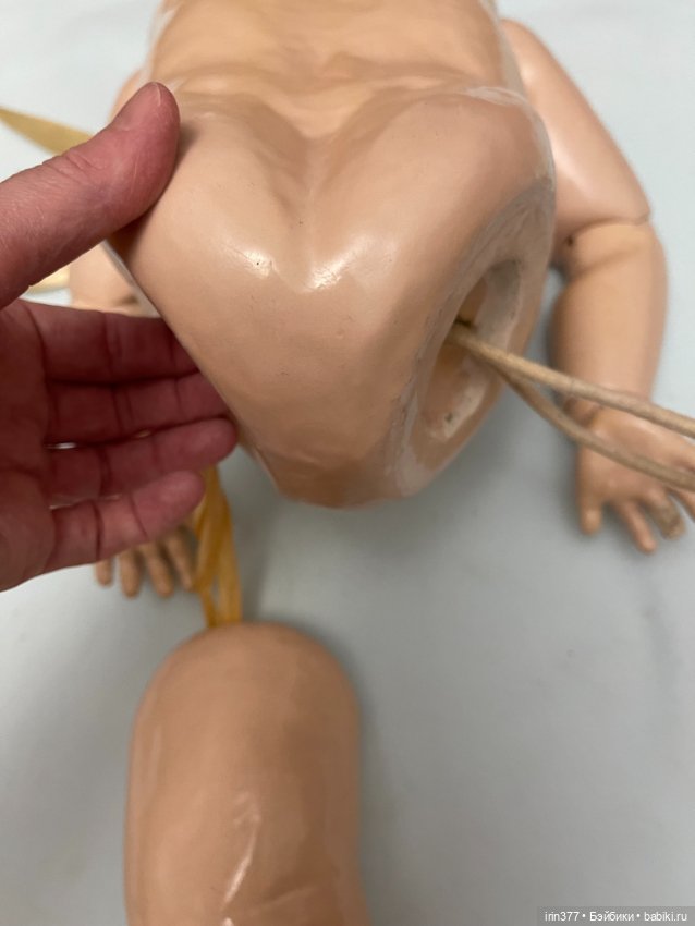 Большое французское антикварное тело тоддлер