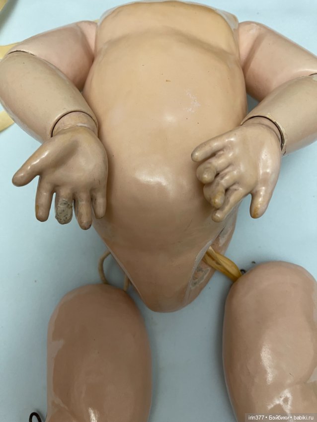 Большое французское антикварное тело тоддлер (фото 10)