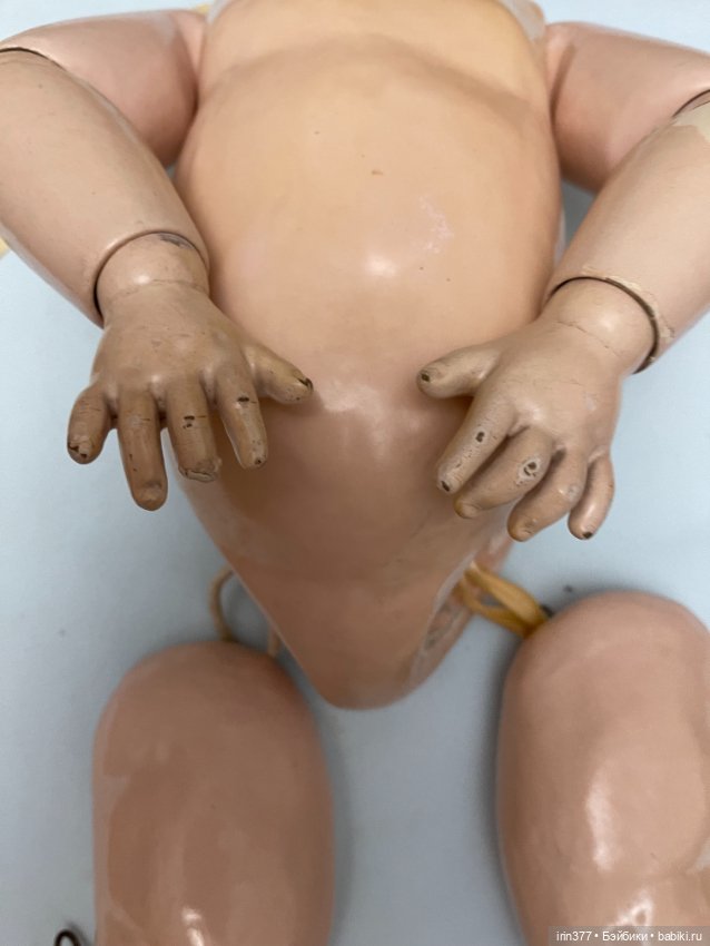 Большое французское антикварное тело тоддлер (фото 9)