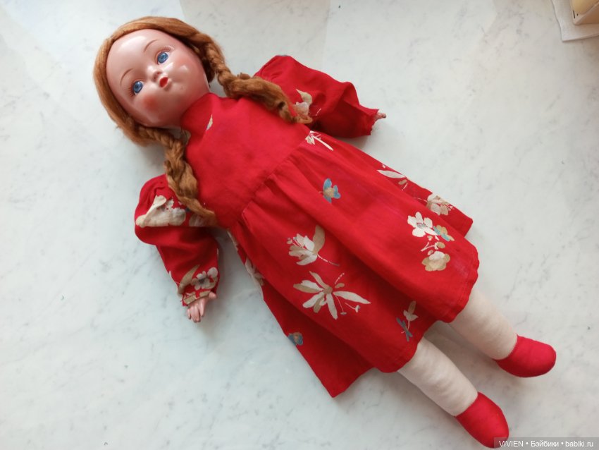 Опилочная кукла СССР — Винтажные куклы и игрушки детства (фото 3)