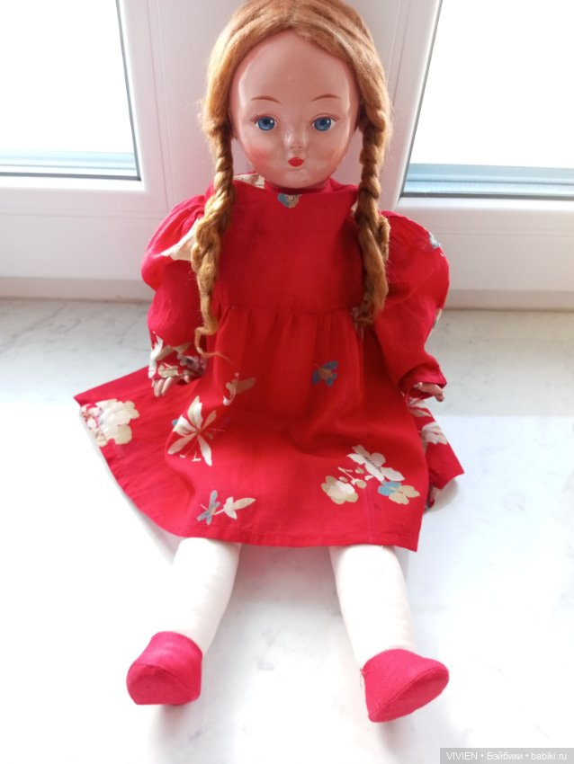 Опилочная кукла СССР — Винтажные куклы и игрушки детства (фото 7)