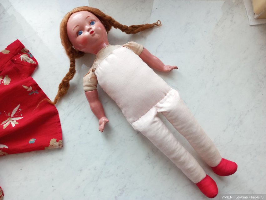 Опилочная кукла СССР — Винтажные куклы и игрушки детства (фото 4)