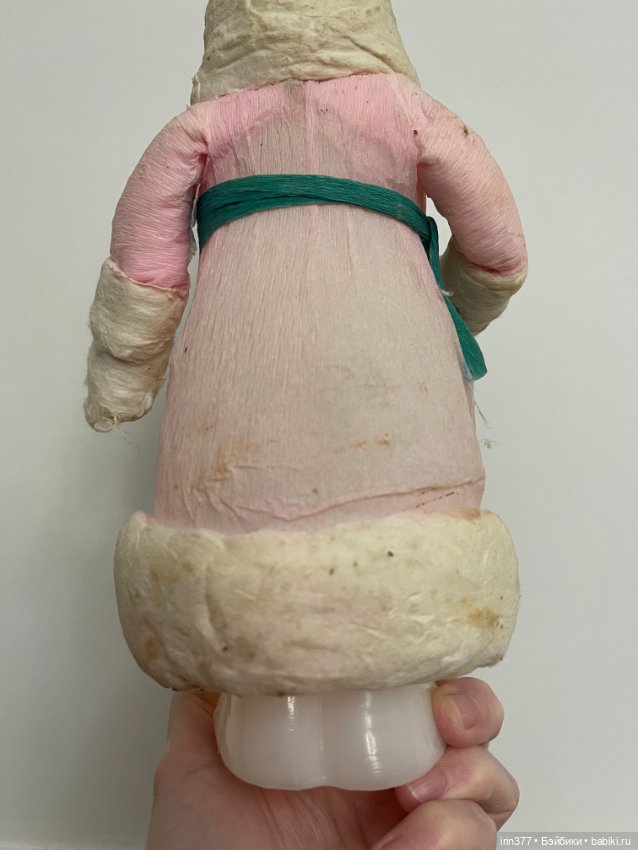 Дед Мороз пластиковый, обтянут ватой (фото 7)