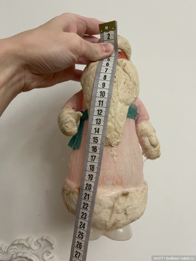 Дед Мороз пластиковый, обтянут ватой