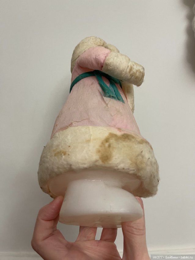 Дед Мороз пластиковый, обтянут ватой