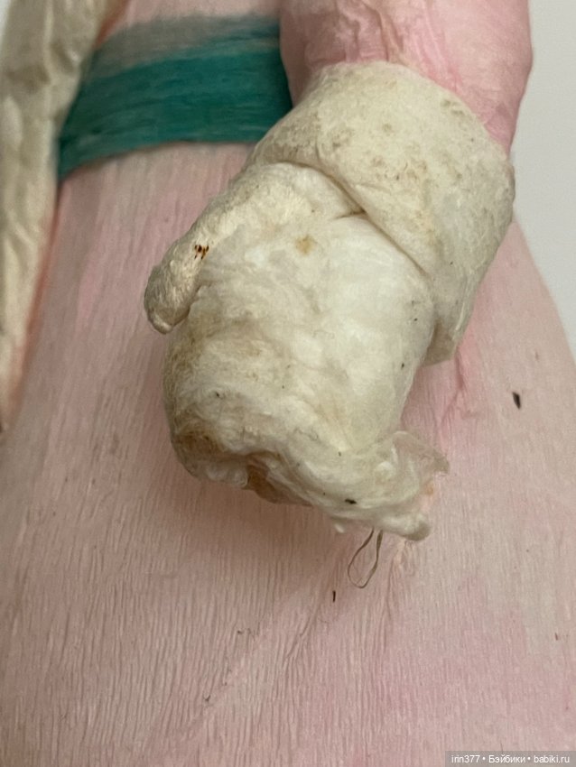 Дед Мороз пластиковый, обтянут ватой