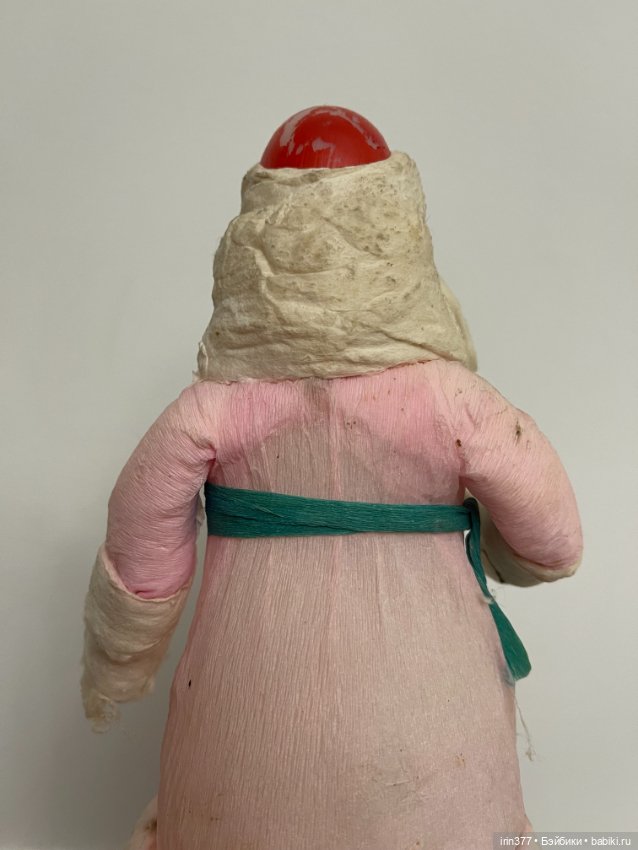 Дед Мороз пластиковый, обтянут ватой (фото 6)