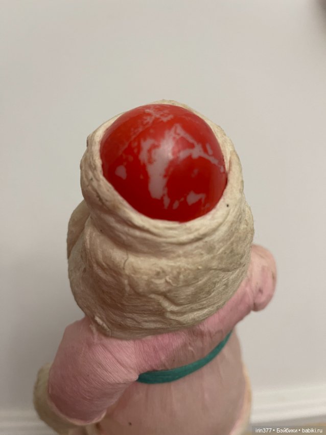 Дед Мороз пластиковый, обтянут ватой (фото 10)