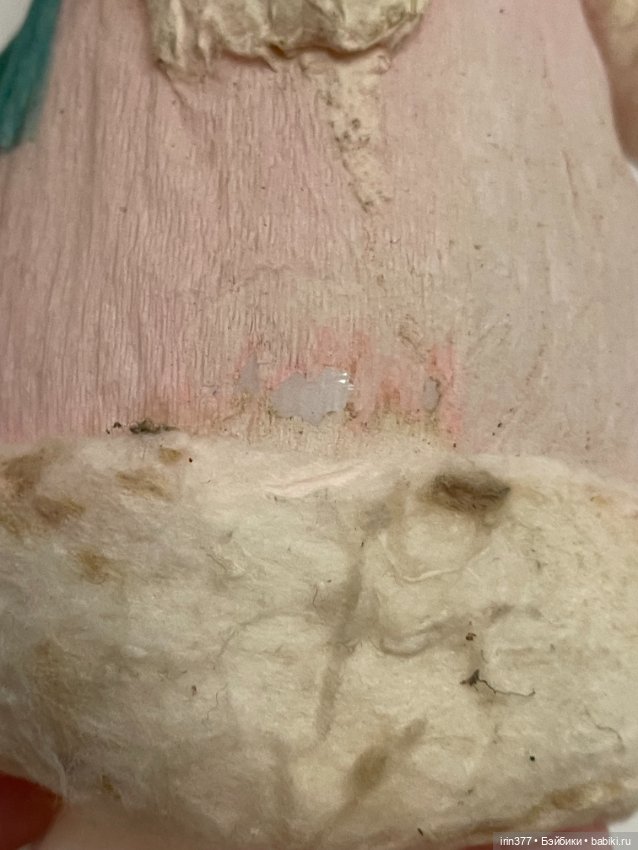 Дед Мороз пластиковый, обтянут ватой