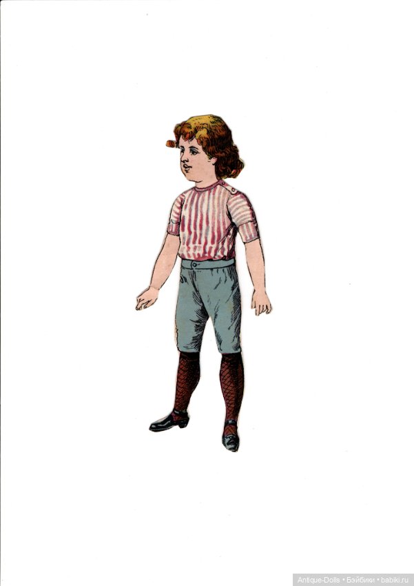 Редкий антикварный набор бумажных кукол «Mein süßes Püppchen» (untersch. G) (фото 3)