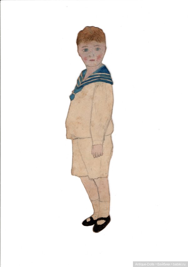 Редкий антикварный набор бумажных кукол «Mein süßes Püppchen» (untersch. G) (фото 4)
