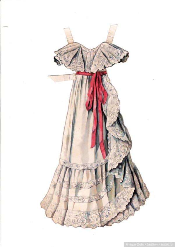 Редкий антикварный набор бумажных кукол «Mein süßes Püppchen» (untersch. G) (фото 10)