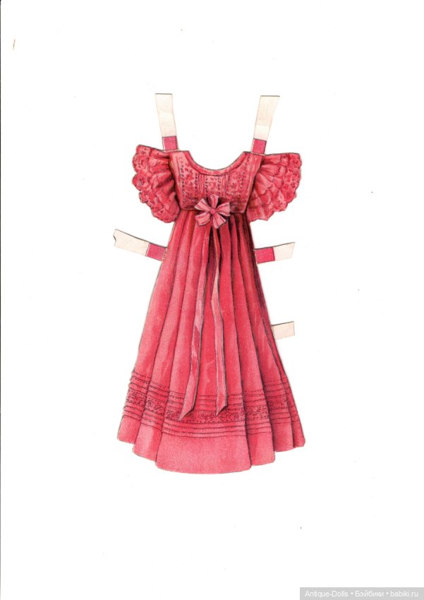 Редкий антикварный набор бумажных кукол «Mein süßes Püppchen» (untersch. G)