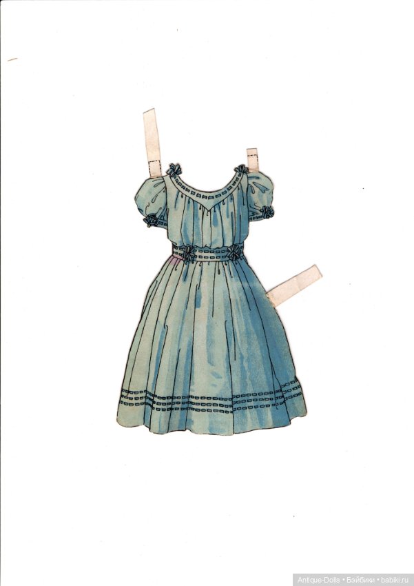 Редкий антикварный набор бумажных кукол «Mein süßes Püppchen» (untersch. G)