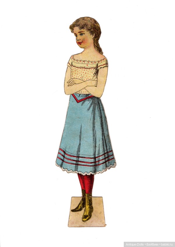 Редкий антикварный набор бумажных кукол «Mein süßes Püppchen» (untersch. G) (фото 2)