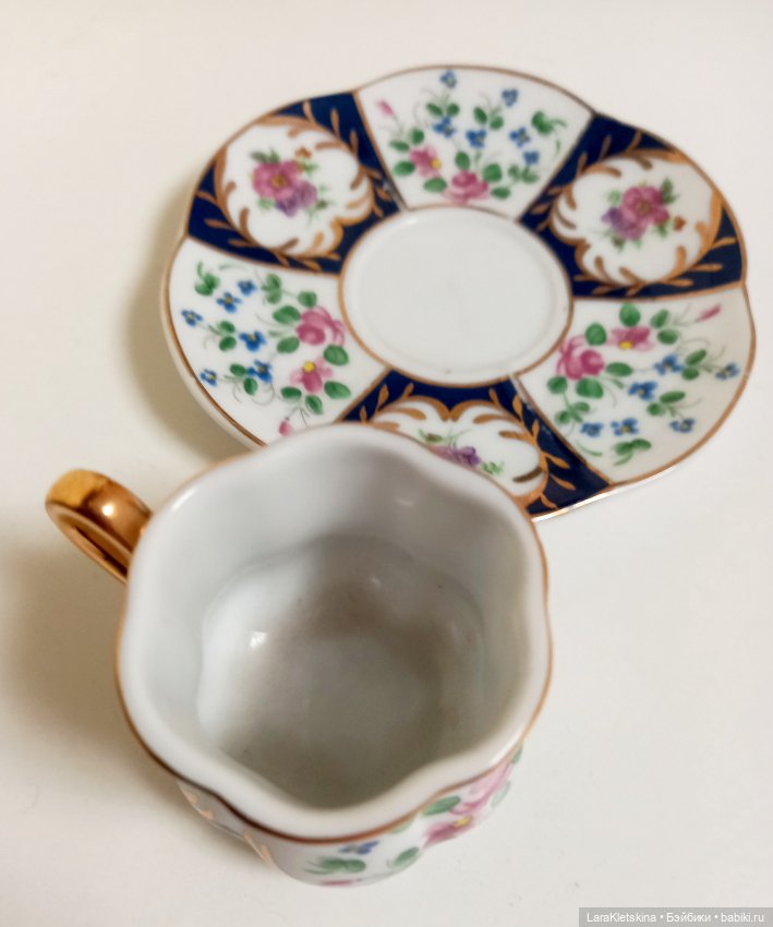 Миниатюрная из фарфора " Чайная пара " (фото 5)