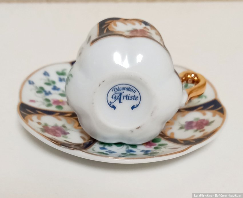 Миниатюрная из фарфора " Чайная пара " (фото 3)