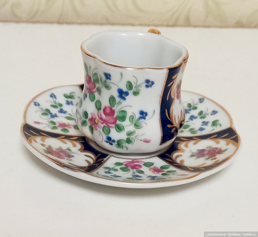 Миниатюрная из фарфора " Чайная пара " (фото 2)