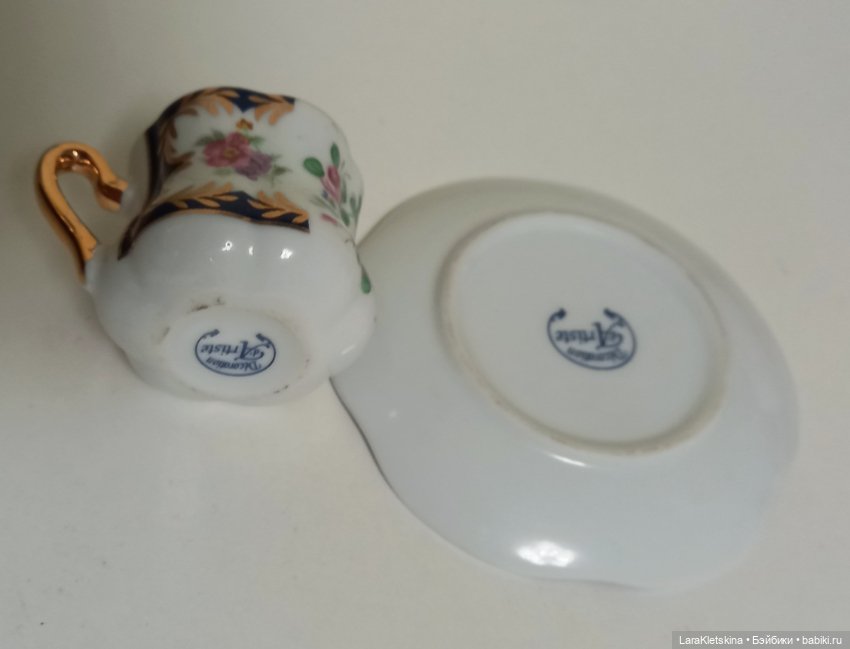 Миниатюрная из фарфора " Чайная пара " (фото 6)
