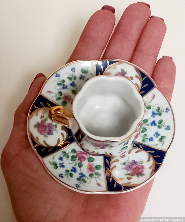 Миниатюрная из фарфора " Чайная пара " (фото 9)