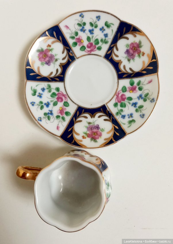 Миниатюрная из фарфора " Чайная пара " (фото 4)