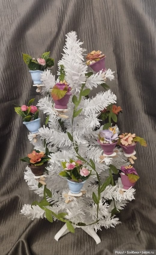 Елочная игрушка - цветочный горшочек (фото 2)