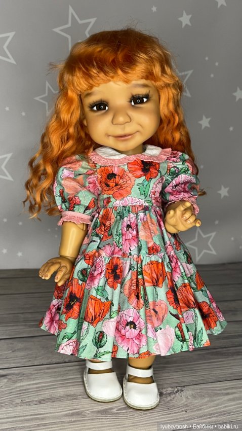 Парик натуральный для Mopped от Meadow dolls с обхватом головы 26см