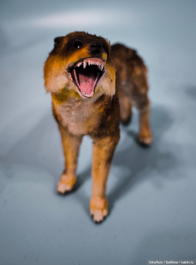 Волк в смешанной технике для Барби 1\6 (фото 3)