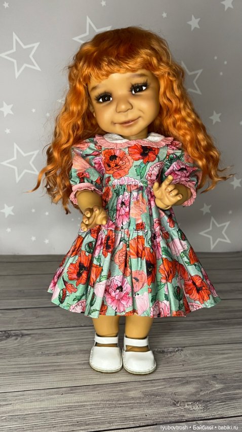 Парик натуральный для Mopped от Meadow dolls с обхватом головы 26см