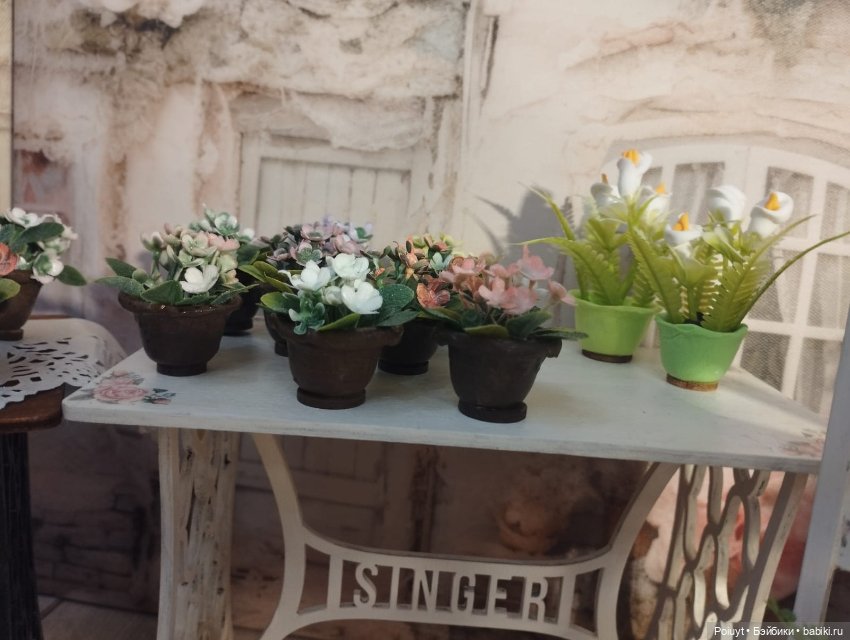 Елочная игрушка - цветочный горшочек (фото 4)