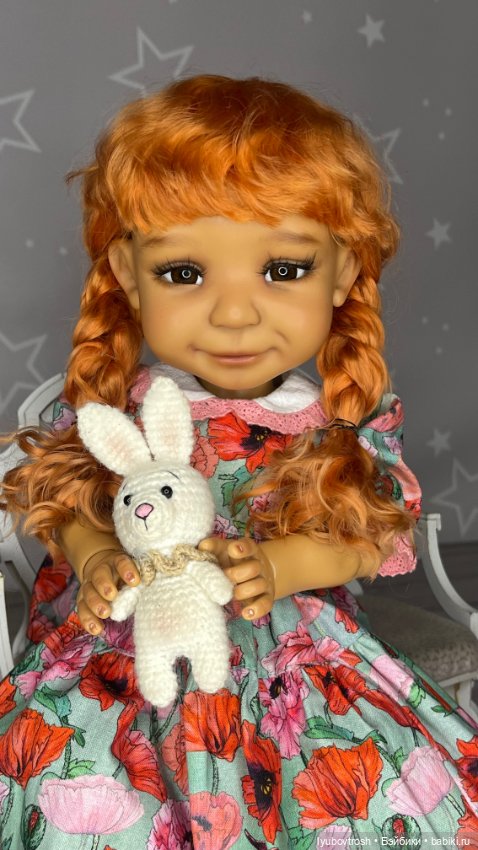 Парик натуральный для Mopped от Meadow dolls с обхватом головы 26см