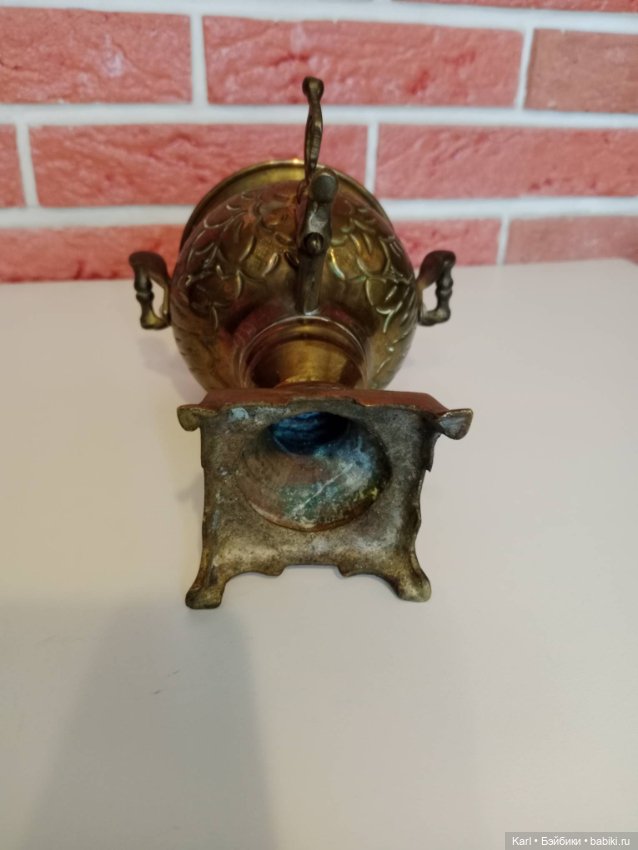 Антикварный самовар для русских антикварных кукол (фото 6)